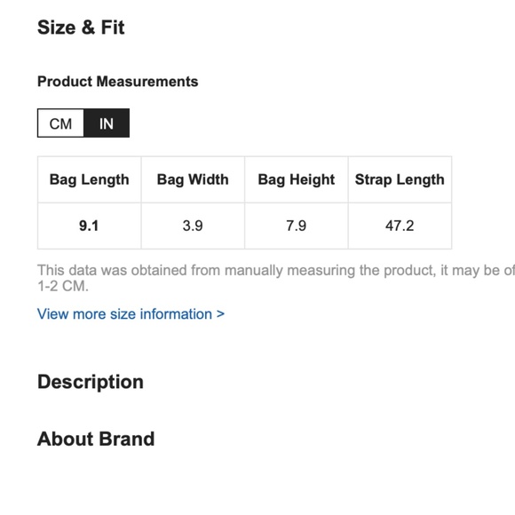 Rust Brown Vegan Leather Zipper Crossbody Bag - Picture 7 of 7